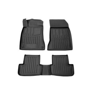 Mercedes A Class W176 2012-2018 Auto Fußmatten, schwarzer Gummi-Tablettensatz - Auto-Matten