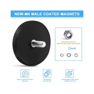 Suport magnetic montare proiector, Led Bar forta 42kg, diametru 88mm, surub M6 136051726 - Lumini auto