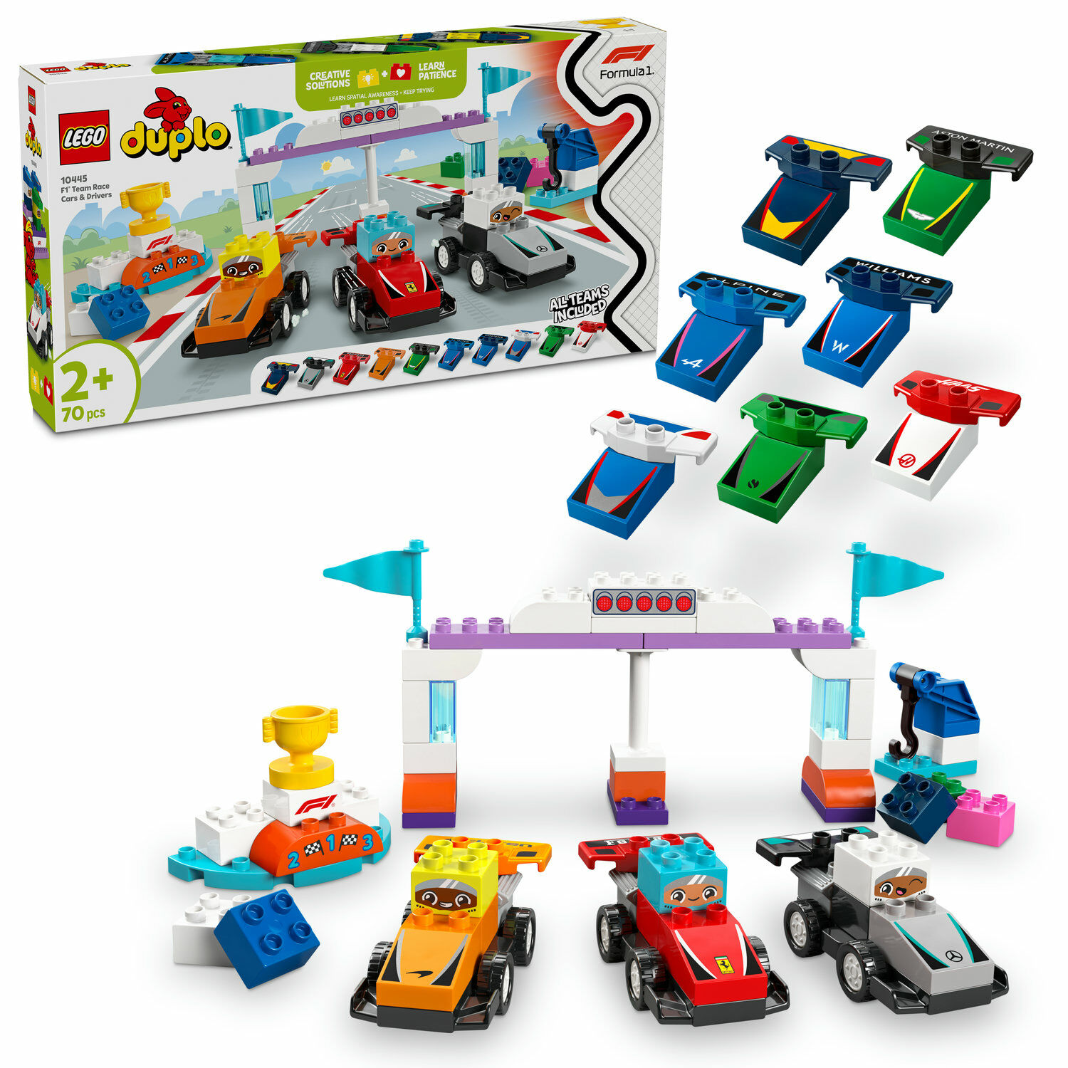 E-shop LEGO® DUPLO® Pretekárske autá a šoféri tímu F1® 10445