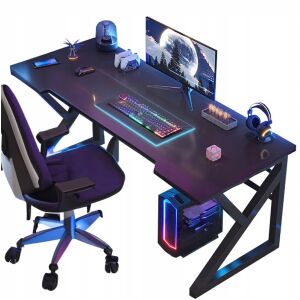 Herný stôl Fodym 120cm čierny s PC, monitorom, klávesnicou a hernými doplnkami - Technické zariadenia a elektronika