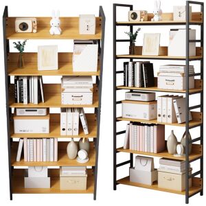 Fodym Raft de cărți înalt tip loft, dulap metalic, stil industrial, 174x80x30 cm 140000480 - Depozitare pantofi, Fotolii suspendate, Fotolii, Scaune suspendate și Biblioteci și rafturi