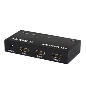 Savio CL-42 Splitter HDMI 1x2, Full HD, negru, distribuitor audio-video - Hub-uri HDMI