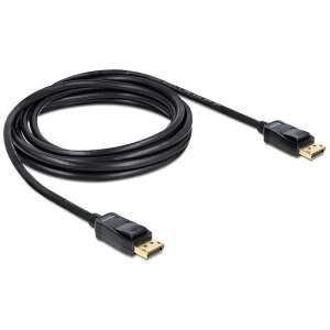 Cablu DisplayPort Delock, 3 metri, negru, mufă-mufă - Porturi Display