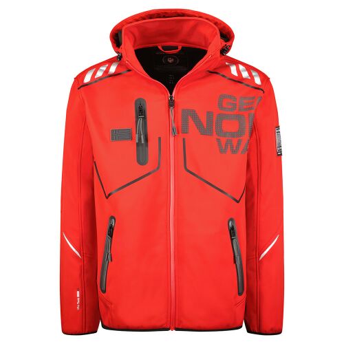 GEOGRAPHICAL NORWAY ROBIN MEN piros softshell kabát elölnézet - Geographical Norway
