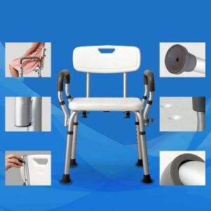 Alumínium Fürdőszéki Szék - Állítható Magasságú