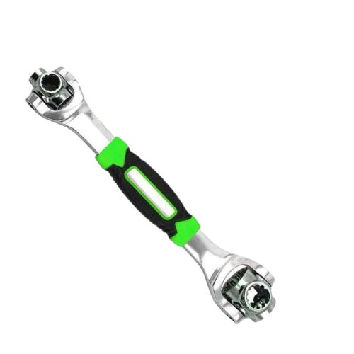 Többfunkciós csavarkulcs, 48 az 1-ben, Ezüst, 360 fok, Rozsdamentes acél (ST-001)