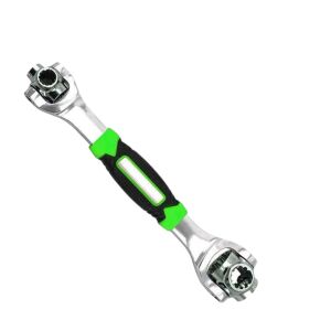 Többfunkciós csavarkulcs, 48 az 1-ben, Ezüst, 360 fok, Rozsdamentes acél (ST-001)