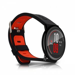 Pasek do Xiaomi Amazfit, silikonowy, czarny / czerwony, 43242.01 115426584 - Artykuły techniczne i elektronika