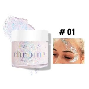 Glitter gel pentru fata si corp, Handaiyan, Chrome, 01, 32 g 115427964 - Frumusețe și sănătate