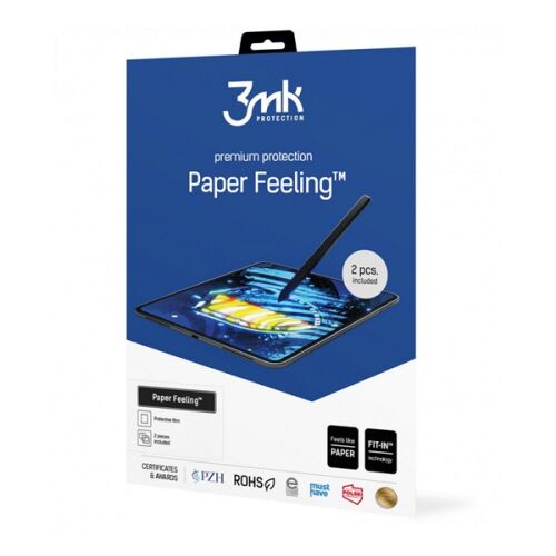 Samsung Tab S9 Ultra LTE 3MK PAPER FEELING képernyővédő fólia 2db full screen, 0.16mm, ÁTLÁTSZÓ 115428653 - Kijelzővédő fólia