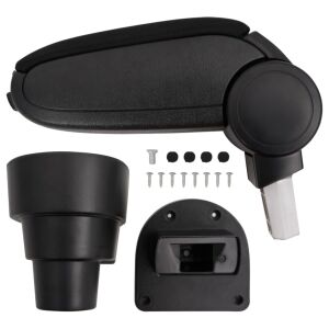 vidaXL autó karfatartó fekete 15,5x32x(41-54) cm ABS 115437100 - Autós könyöklő