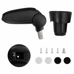 vidaXL autó karfa fekete 13x33x(33-49) cm ABS 115437269 - Autós könyöklő