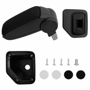 vidaXL autó karfája fekete 15x32x(40-52) cm ABS 115437362 - Autós könyöklő