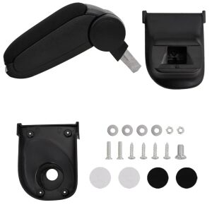 vidaXL autó karfa fekete 15x35x(30-47) cm ABS 115437382 - Autós könyöklő