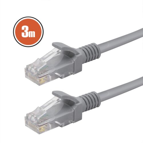 Bewello 3m Cat5e Patch kábel, szürke - Patch kábel