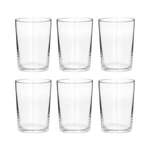 PURIST üvegpohár készlet 6 darabos, 450 ml, átlátszó üveg vizespoharak - Pohár