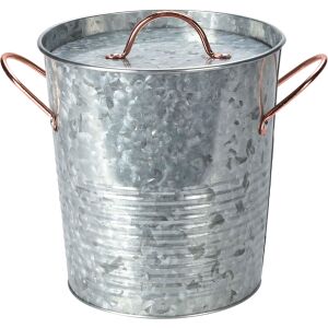 Frapiera lód z pokrywką Excellent Houseware,, 20x21 cm, 3.3 l, srebrny 115446416 - Przygotowywanie koktajli