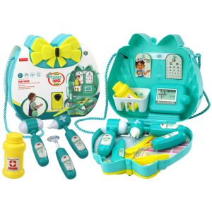 Orvosi készlet Doktor pénztárcában, türkiz zsinóron