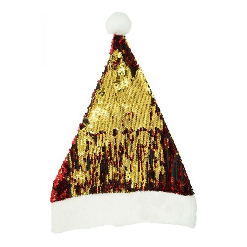 Flippy télapó sapka  flitteres  piros-aranyozott univerzális méretű textil 115458214