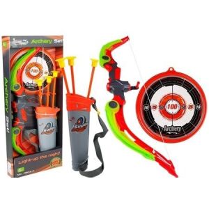 Pajzs íj + 3 tapadókorong nyíl zöld 4223 146250450 - Íj