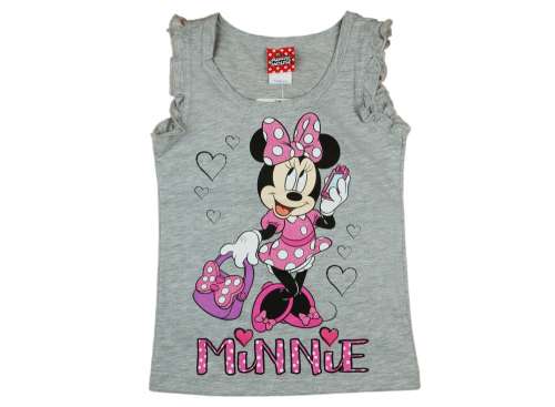 Disney fodros Trikó - Minnie Mouse #szürke 30478778