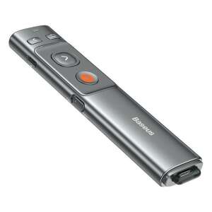 Angled view of Baseus Orange Dot wireless presenter - Baseus