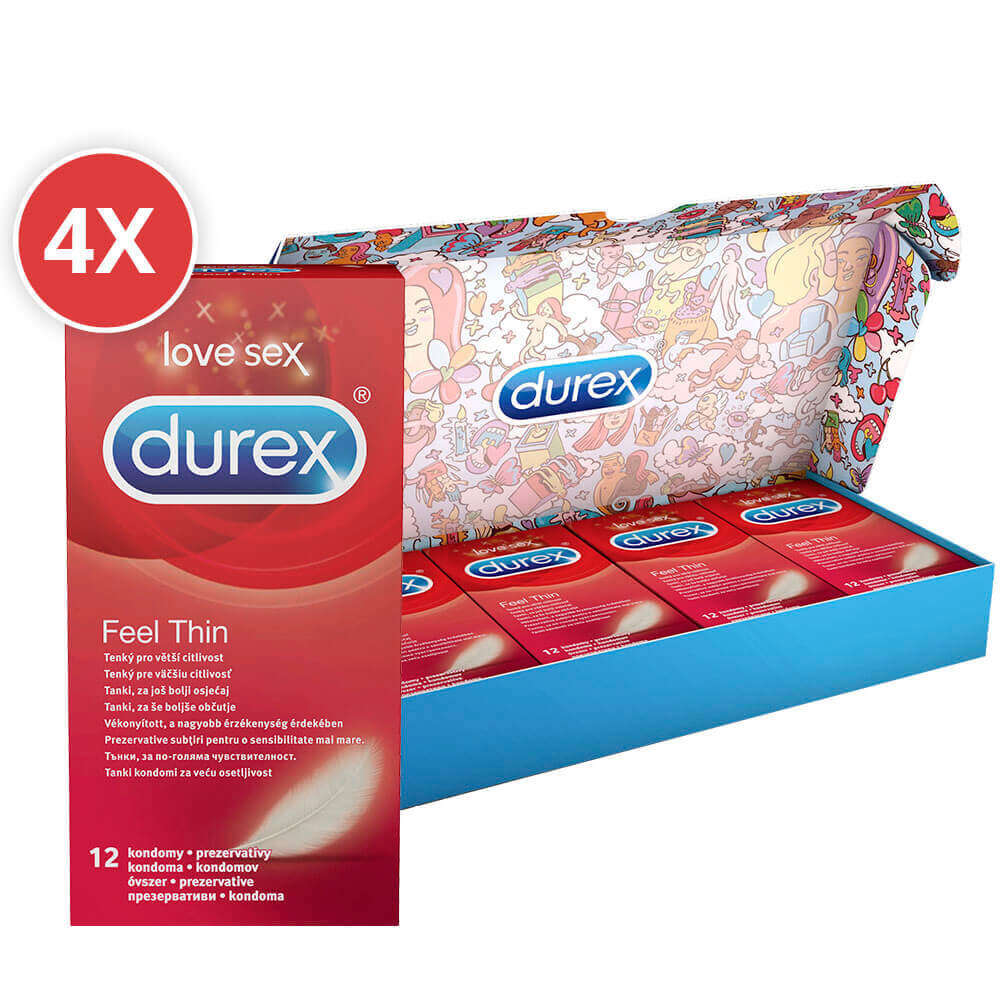 Durex Feel Thin Óvszer - 36 db