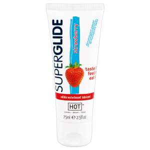 HOT Superglide Căpșună - lubrifiant comestibil (75ml) 40533723 Lubrifiante intime
