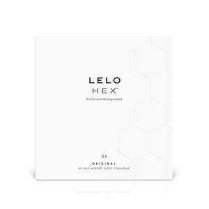 LELO HEX Original Kondome, 36er Pack, neuentwickelte Latex Kondome - Kondome
