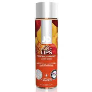 JO H2O Peachy Lips személyi síkosító, víz alapú, 4 fl oz (120ml), barack ízű - JO