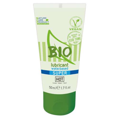 HOT Bio Super Gleitmittel auf Wasserbasis, 50ml, vegan, organisch, natürliche Inhaltsstoffe