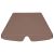 vidaXL barna csere ponyva kerti hintaágyhoz 150/130 x 105/70 cm 115635333