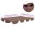 vidaXL barna csere ponyva kerti hintaágyhoz 150/130 x 105/70 cm 115635333