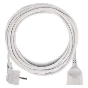 White 5 meter extension cord with one socket - Extension Cord
