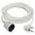 Extension cord 10 m / 1 socket / white / PVC / 1.5 mm2 46718698