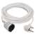 White 10 meter extension cord with one socket
