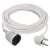 White 10 meter extension cord with one socket