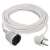 White 10 meter extension cord with one socket