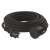 EMOS 10 meter black rubber extension cord with one socket