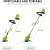 Electric Grass Trimmer with Dual Battery 450W 24V 2000mAh 65547020