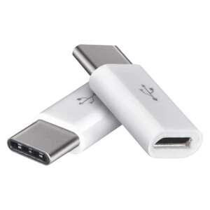 2 pack Emos USB-C to Micro USB adapter, white - USB Adapter