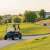 Golfkocsi egy golfpályán
