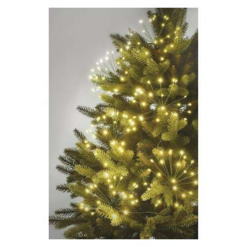 Led ?ir de lumini , interior , trustere , nano LED , 5.2 m , alb cald , timer