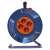 EMOS 25 meter cable reel with 4 sockets, orange cable, blue housing