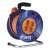 EMOS 25 meter cable reel with 4 sockets, orange cable, blue housing