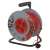 EMOS 25 meter cable reel with 4 sockets, red cable, grey housing