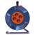 EMOS 25 meter cable reel with 4 sockets, orange cable, blue housing