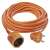 Портокалов удължителен кабел с 20 метра с един контакт