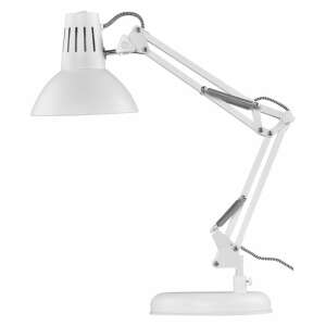 EMOS Dustin white desk lamp with adjustable arm and shade - Table Lamp