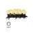 10 warm white LED party bulbs on a black string light with a 230V plug
